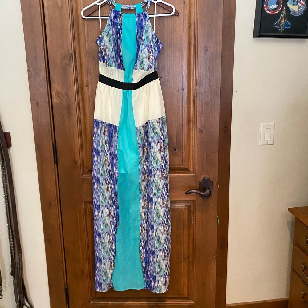 Colorful floor length dress